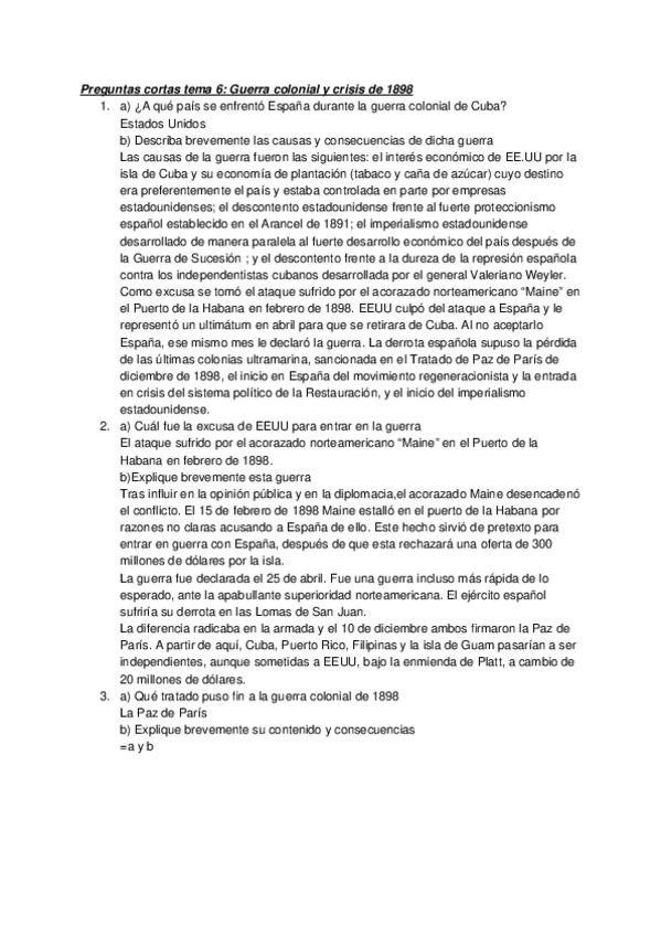 Miniatura del documento Preguntas-cortas-tema-6-Guerra-colonial-y-crisis-de-1898.docx