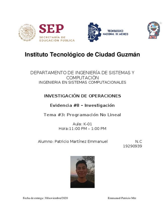 Miniatura del documento Evidencia-8-Investigacion-Programacion-no-lineal.docx