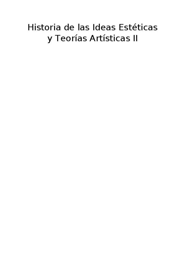 Miniatura del documento Historia de las ideas estéticas y teorías artísticas II.docx