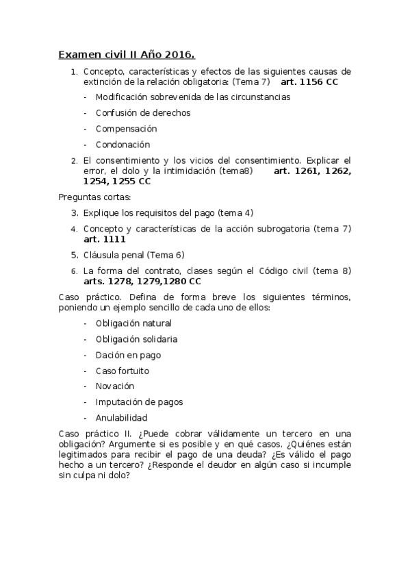 Miniatura del documento Examen civil II Año 2016.odt