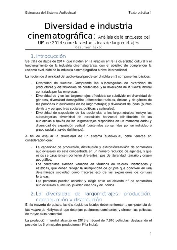 Miniatura del documento Diversidad e industria cinematográfica - resumen texto.docx