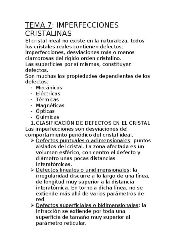 Miniatura del documento TEMA 7- imperfecciones cristalinas .docx