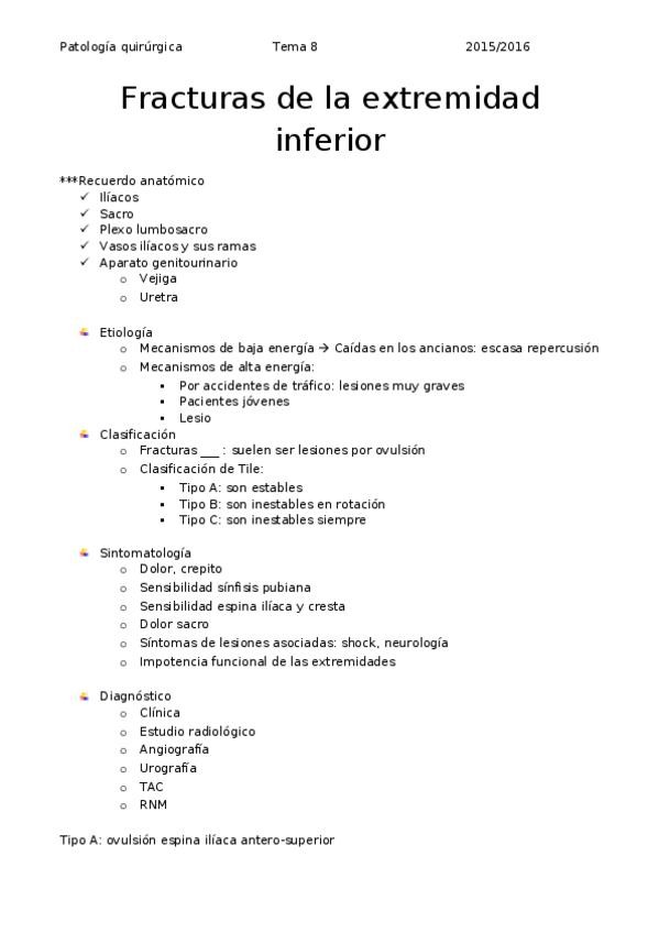 Miniatura del documento Tema 8 - Fracturas de la extremidad inferior.docx